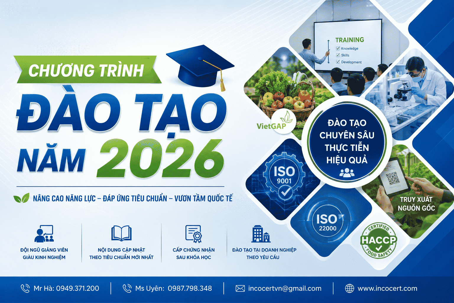 Lịch đào tạo InCoCert 2026